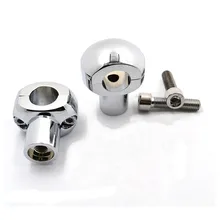 1 Pair CNC Aluminum 1″ 25mm Motorcycle Bar Clamp Handlebar Bar Riser For Honda Kawasaki Harley Suzuki Yamaha V-Star / Road Star