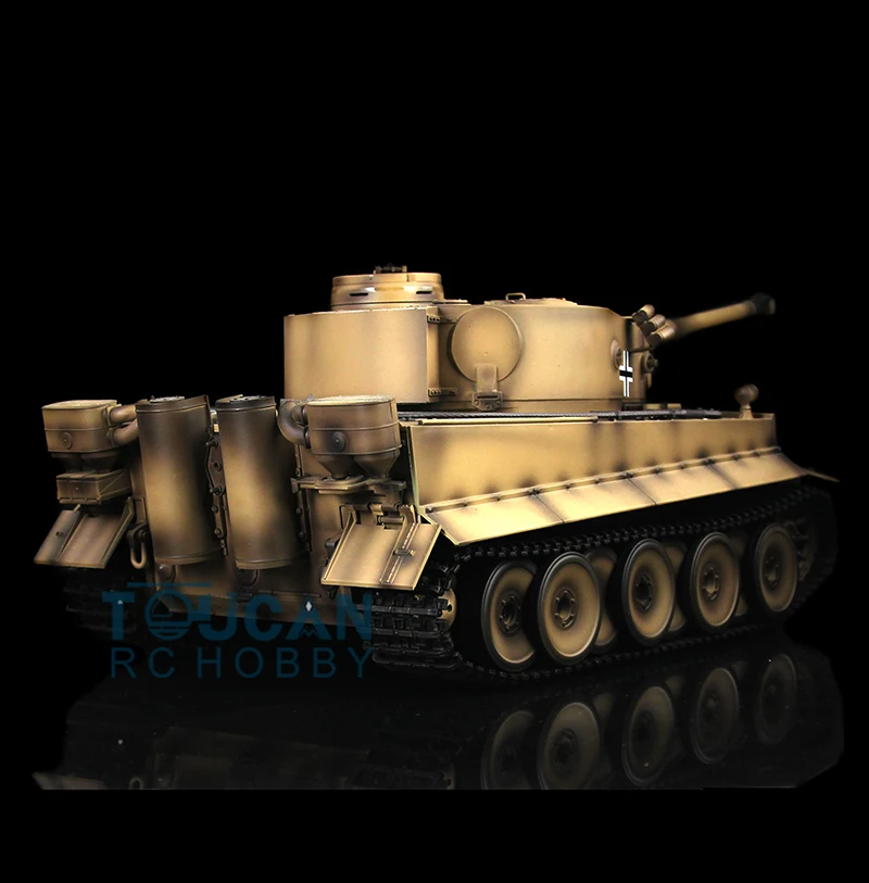 Желтый 2 4 ГГц HengLong 1/16 масштаб Немецкий Тигр I пластиковая версия RTR