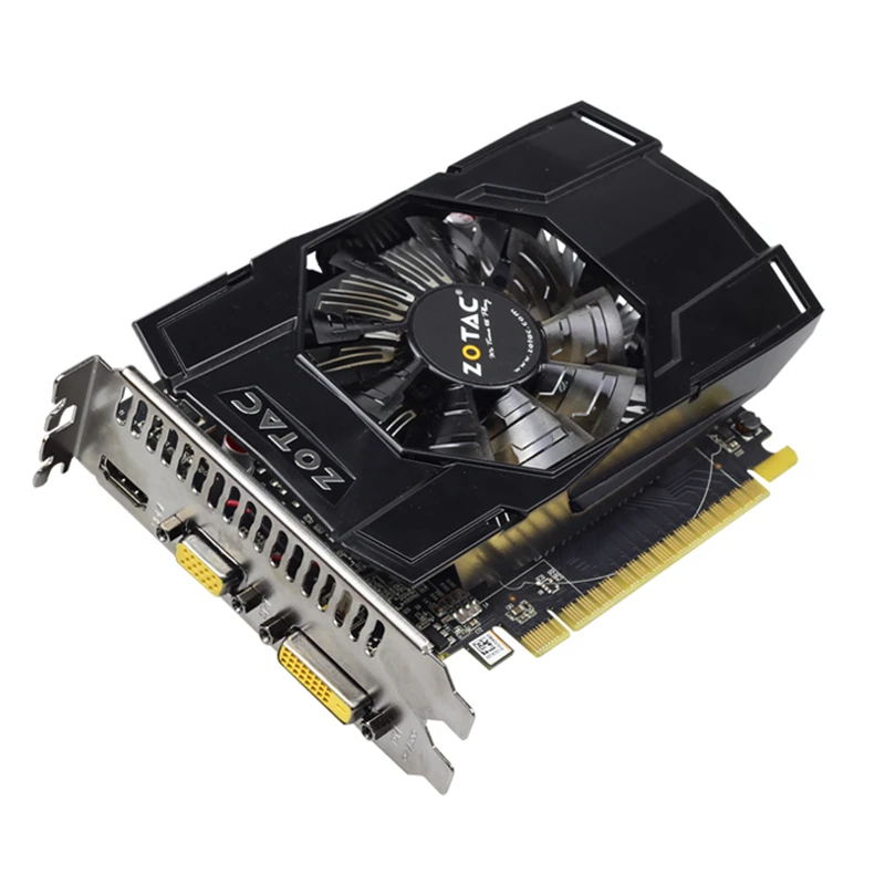 ZOTAC видеокарта GeForce GTX 750 1 ГБ 128 бит GDDR5 видеокарты для nVIDIA Оригинальная карта GTX750-1GD5 интернет Hdmi Dvi VGA