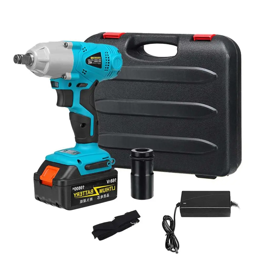

All-in-one Electric Wrench 19800mAh Brushless Cordless Impact Wrench 1/2'' Compact Driver Socket Power Tool Cordless Screwdriver
