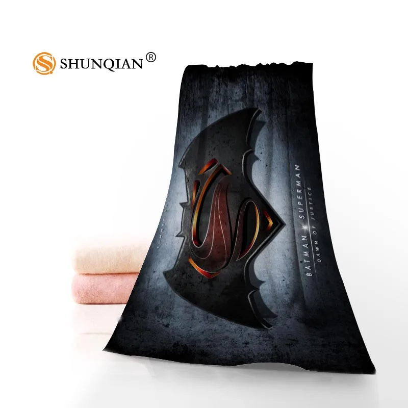 Новое поступление, полотенце для лица Супермен против Бэтмена/банное полотенце на заказ, тканевые полотенца из микрофибры, размер 35x75 см, 70x140 см