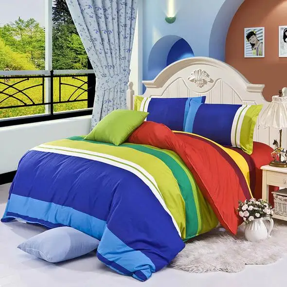 On Sale 4Pcs Bedding set Cotton Bedding Set King Size Bed Sets Sheets Queen Duvet Cover Linens ...