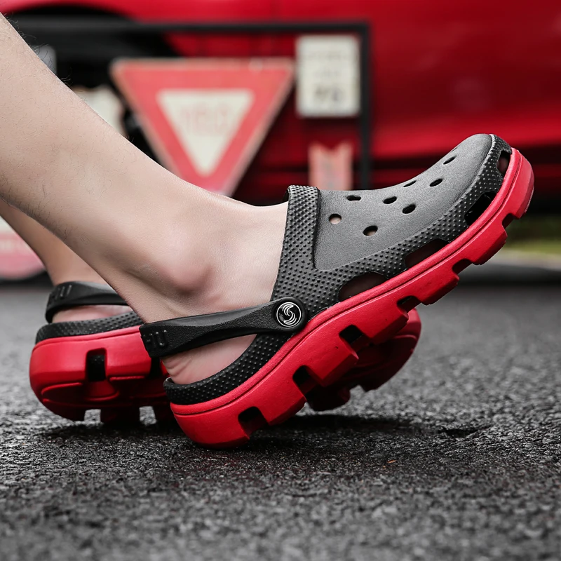 A Mens Shoes Men Sandals 2019 crocse Clogs Sandalias Hombre homem Shoe croc Sandles Beach Sandals Men Shoes for Summer Big Size