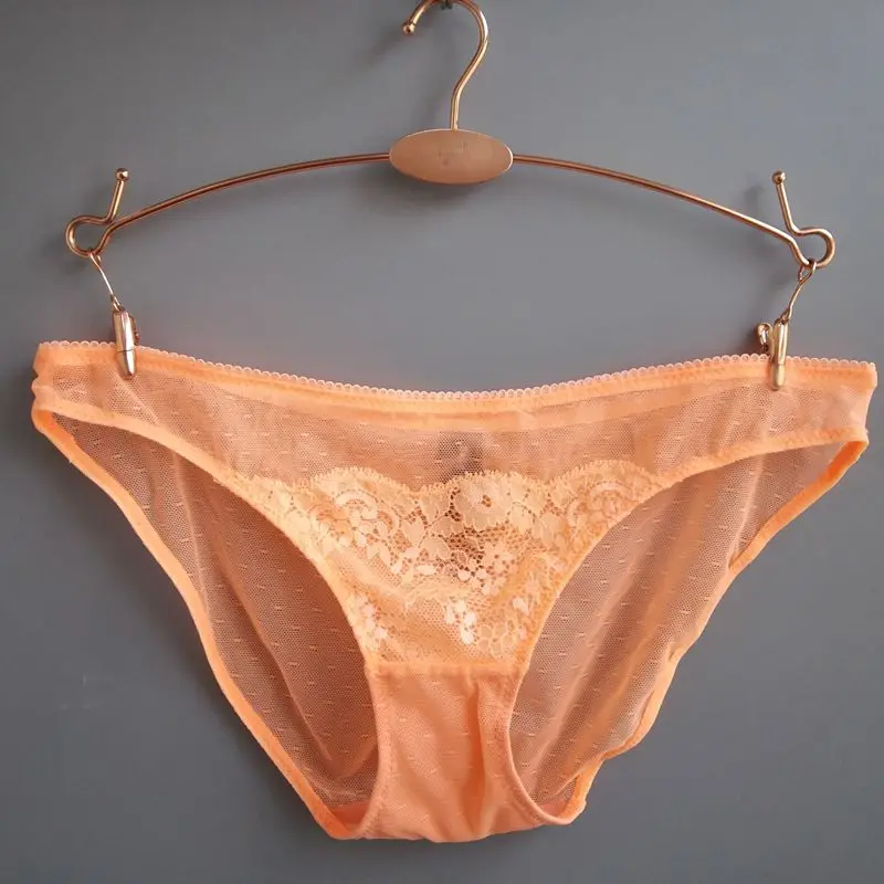 Wholesale High Quality Brand Vs Briefs Sexy Mesh Womens Secret Underpants Orange Bikini Style