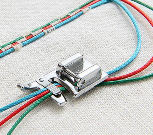 3 WAY CORDING FOOT DOMESTIC SEWING MACHINE PARTS PRESSER FOOT #7309