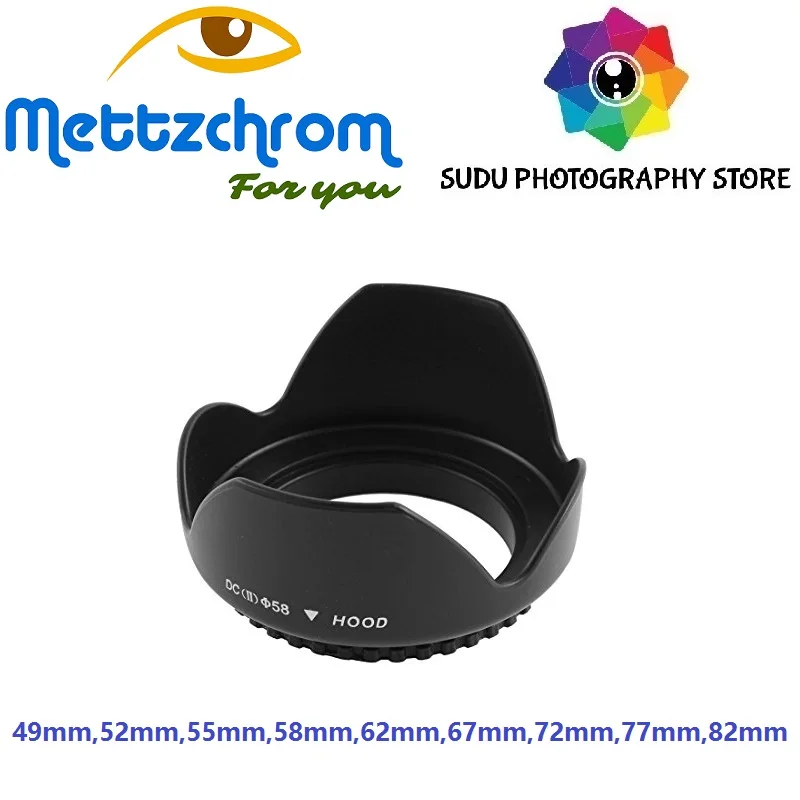 Бленда объектива 49 мм 52 55 58 62 67 72 77 82 бленда для CANON NIKON|Бленды| |