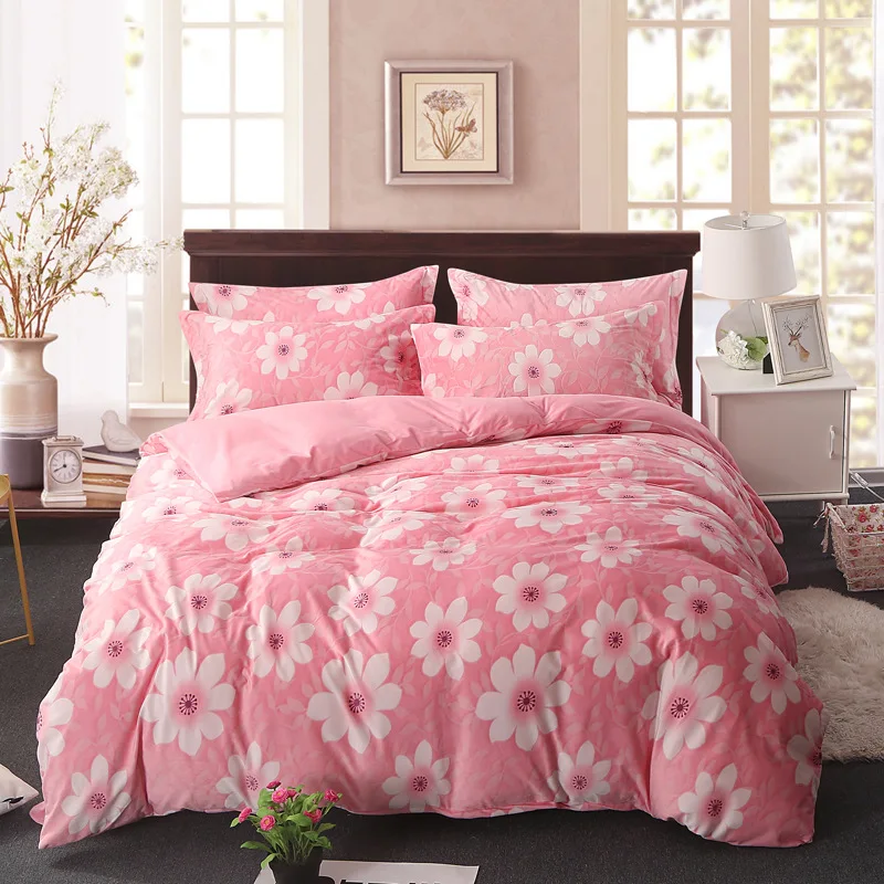 2018 3d High Quality And Simple Printed Bedding Set Flannel And