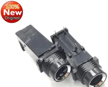 

50PCS/Lot 6.35mm Stereo Microphone audio socket/Jack Female Connector 3P 3Pin