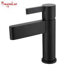 Bagnolux Factory Direct High Quality Bathroom Sink Basin Mixer Tap Wels Bathroom Spout Faucet With Single Lever In Chrome Black high quality round 3 hole wall sink basin mixer tap wels bathroom spout faucet with double lever