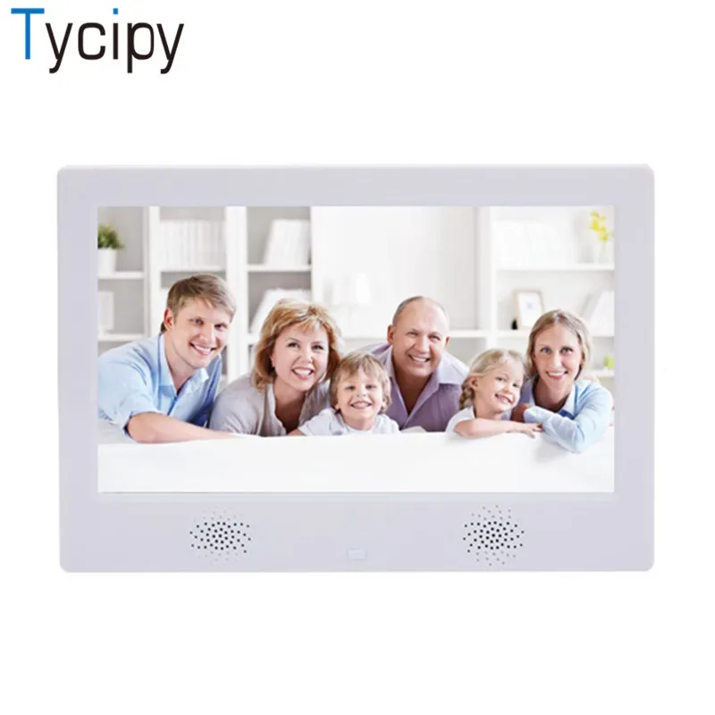 Tycipy 1" фоторамка двухсторонний ЖК-дисплей цифровой светодиодный электронный экран фоторамка для музыки Mp3 видео Mp4 с пультом дистанционного управления