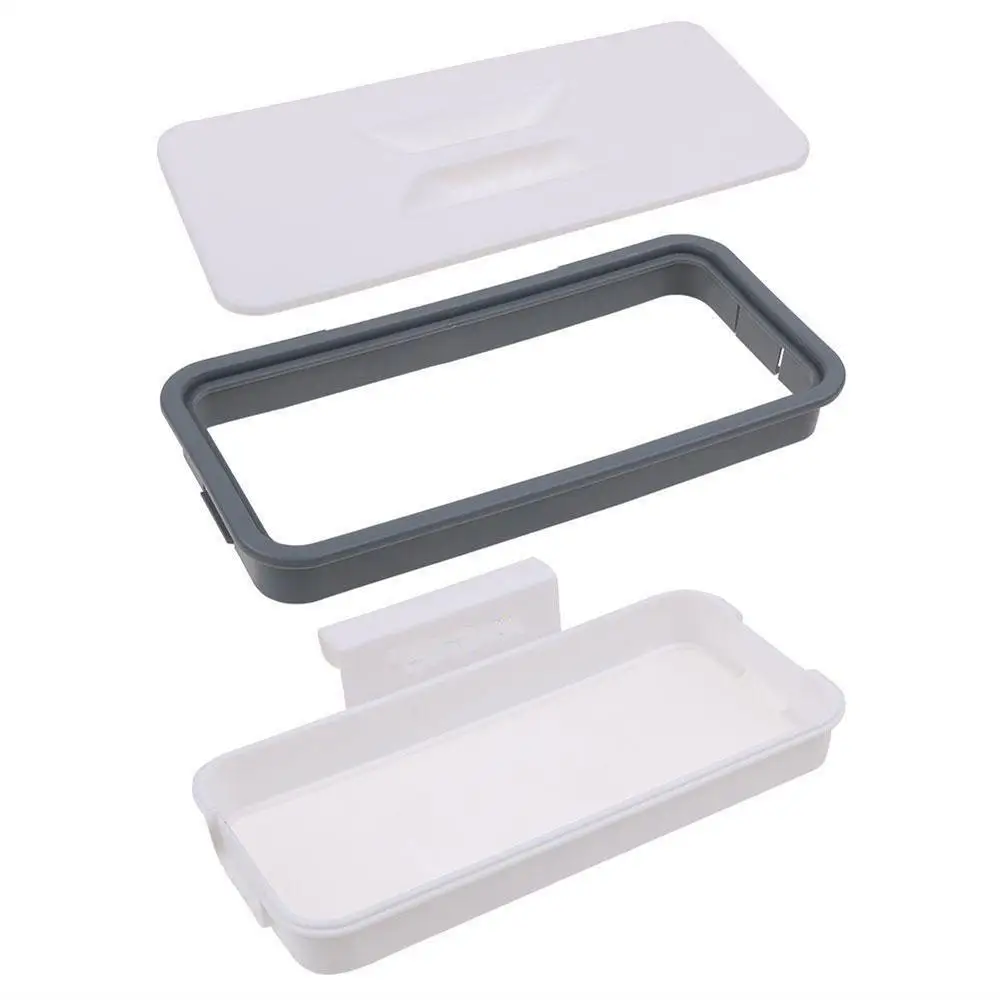 

Plastic Garbage Bag Holder Economic Storage Rack Cupboard Door Convenient Kitchen Accessaries Trash Bag Hanging