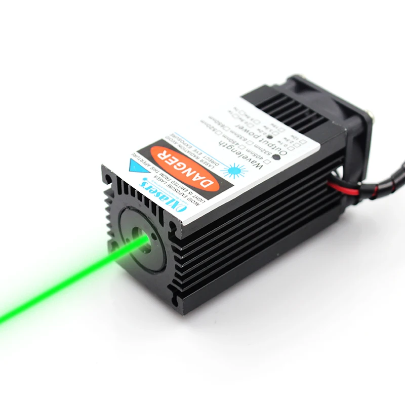 Preise Oxlasers 200mW 532nm 12V hohe leistung grünen laser module TTL grün laser strahl bühne licht zeigen mit kühlung fan kostenloser versand