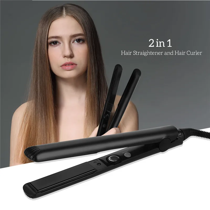 Professional Hair Straightening Curling Irons Tourmaline Ceramic Plate