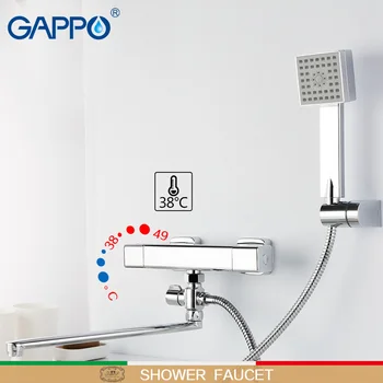 

GAPPO shower faucet thermostat mixer tap Square thermostatic mixer Accessories water pipe 1.5m hose plumbing hosemixer tap