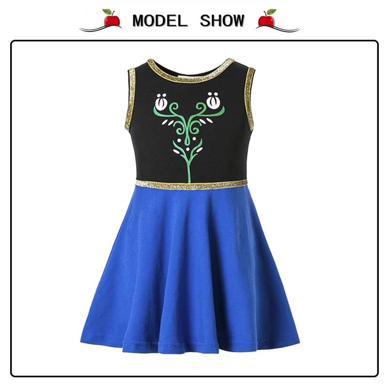 Girls Clothing snow white princess dress Clothing Kids Clothes,belle moana Minnie Mickey dress birthday dresses mermaid costume cute baby dresses