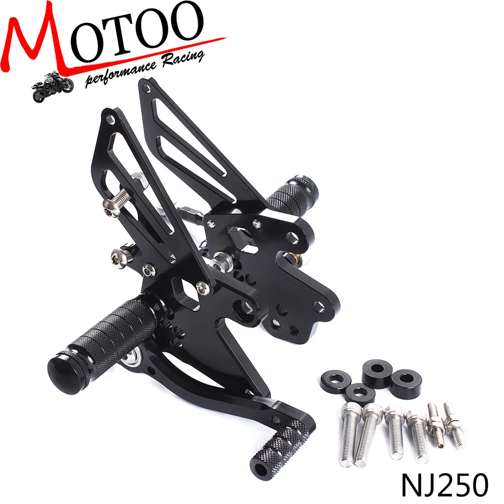 

Motoo - Full CNC Aluminum Motorcycle Adjustable Rearsets Rear Sets Foot Pegs For KAWASAKI NINJA250 NINJA 250 2008-2012
