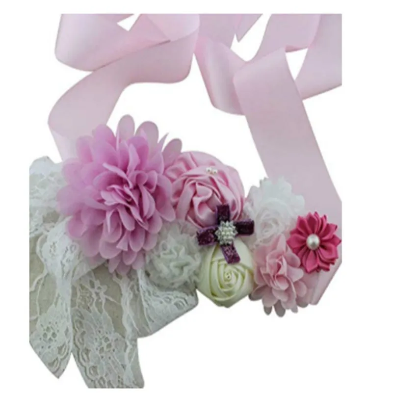 

Maternity Pregnancy Sash Evening Dress Belt Baby Shower Party Dress Accessories, Flower Girls Sash, Newborn Photography Props