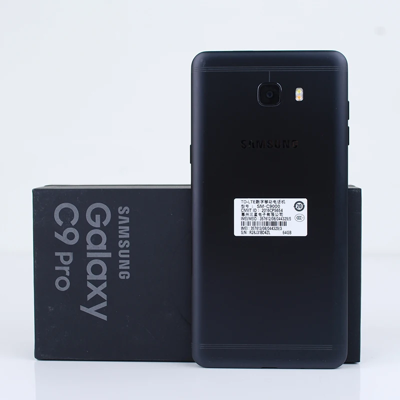 Оригинальный разблокировать Samsung Galaxy C9 Pro C9008 2016 6 г 64 6.0 ''FHD Super AMOLED Snapdragon 653 4000