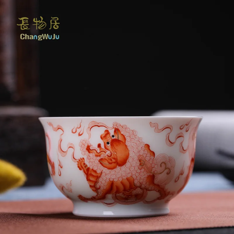 Чашки и блюдца Changwuju в цзиндэчжэне ручной работы чайная посуда кунг-фу из железа