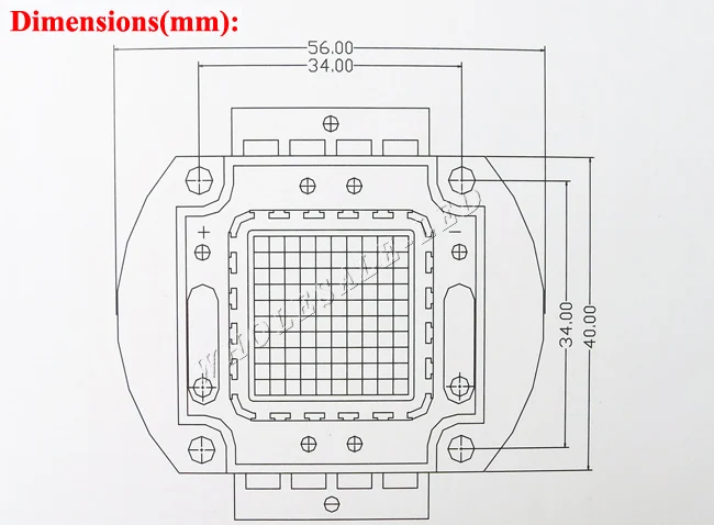 100 Вт 45mil 690nm 730nm 770nm 810nm 850nm 940nm 980nm 1050nm инфракрасный ИК высокой Мощность светодиодный светильник лампа "сделай сам"