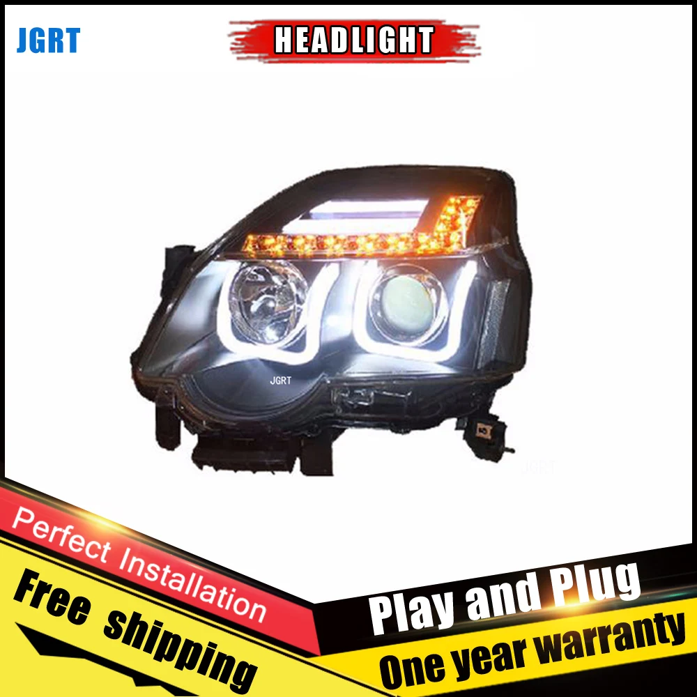 Автомобильный стиль светодиодный фары для Nissan X Trail 2012 2013 Головной фонарь DRL