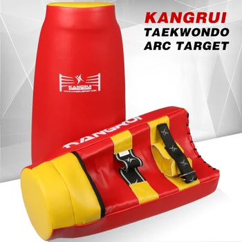 

PU Leather fitness taekwondo kick pad target kick boxing armguard foot target hands protector hand-target armfuls arc armguards