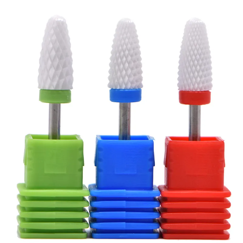 18 Type Ceramic Nail Drill Bits Manicure Machine Accessories Rotary Electric Nail Files polishing Manicure Cutter Nail Art Tools