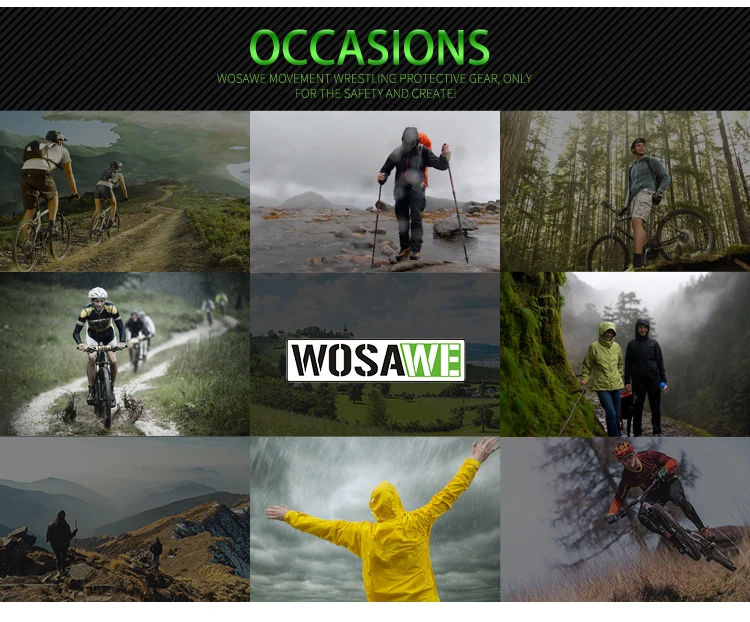 WOSAWE непромокаемые велосипедные дождевики, набор мужских водонепроницаемых ТПУ костюмов с капюшоном, велосипедная дорожная одежда, велосипедная одежда, велосипедные плащи, комплекты