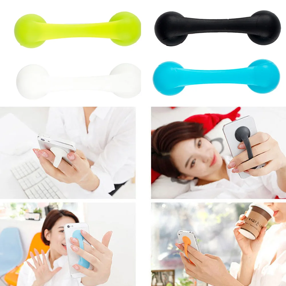 Smartphone Single Finger Grip For iPhone Sumung Universal Rubber Elastic Band Strap Phone Handle Grip For Smartphone Accessories