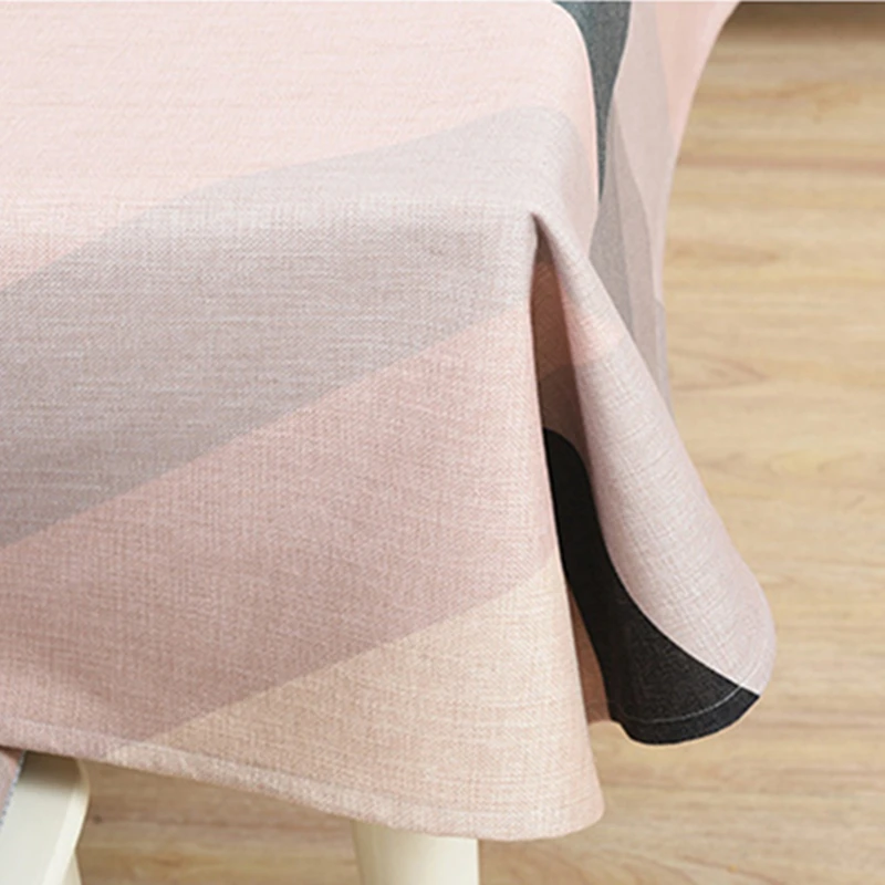 Nordic Modern Minimalist Table Cloth For Table Decor Thicken Polyester Cotton Fabric Tableclothes F