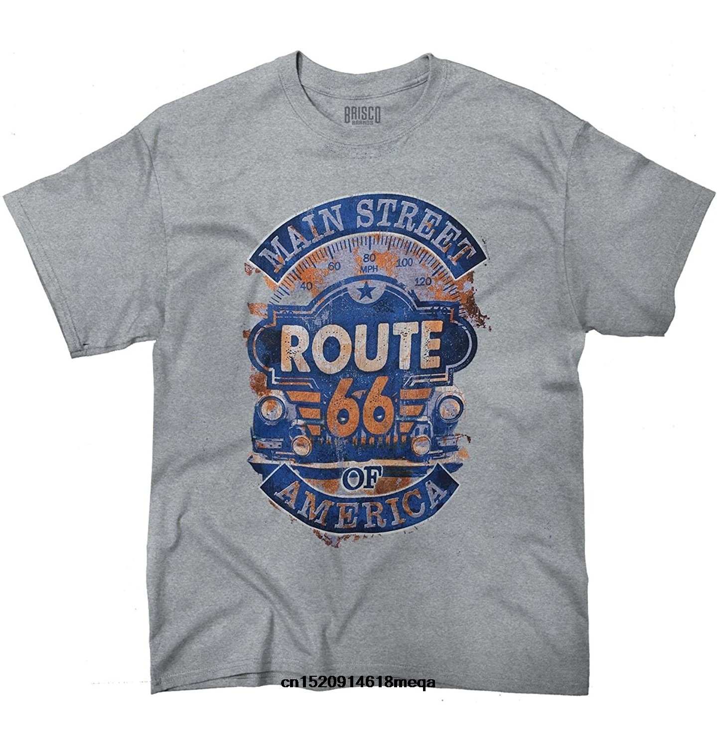 

Route 66 18 Wheeler Funny Trucker Novelty Mens T Shirt