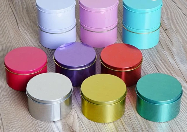 10PCS Mini Empty Tin Boxes Treat Boxes Tin Containers Small Candy Case