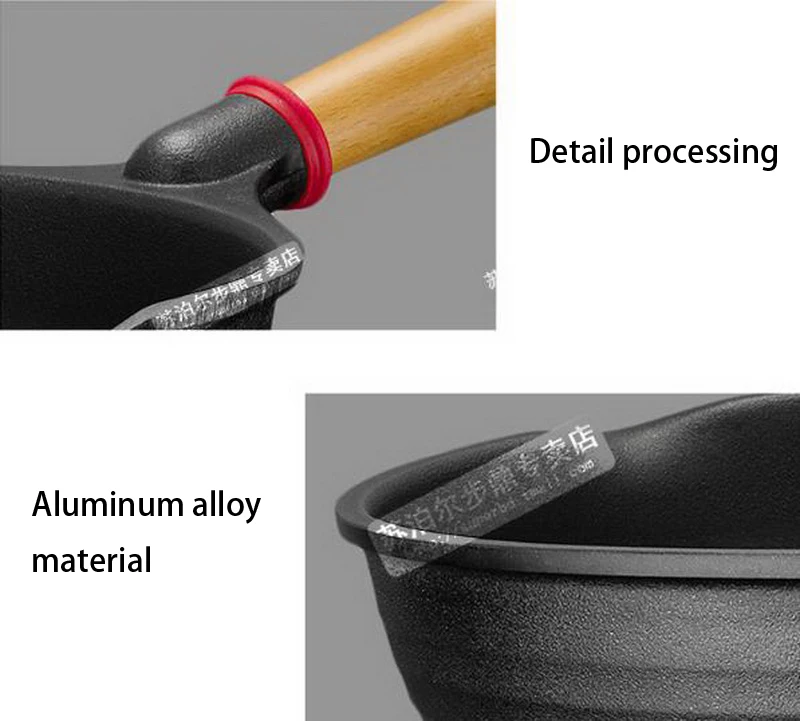 230622/Cast iron with frying pan / 28cm non-stick no fume Induction Cooker / universal wok/Fine workmanship