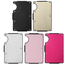 Мужской алюминиевый держатель для денег кошелек для кредиток кошелек