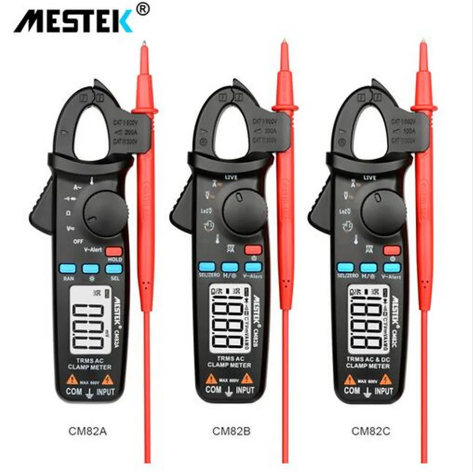 

MESTEK CM82A/CM82B/CM82C auto clamp meter pince multimetre AC/DCpinza amperimetrica digital