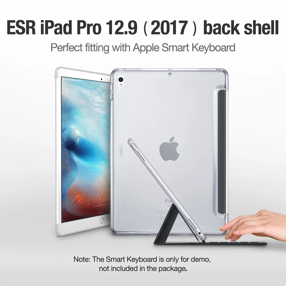 Чехол для iPad Pro 12,9, ESR жесткий чехол на заднюю панель идеально сочетается с Умной клавиатурой Тонкий чехол на заднюю панель для iPad Pro 12,9