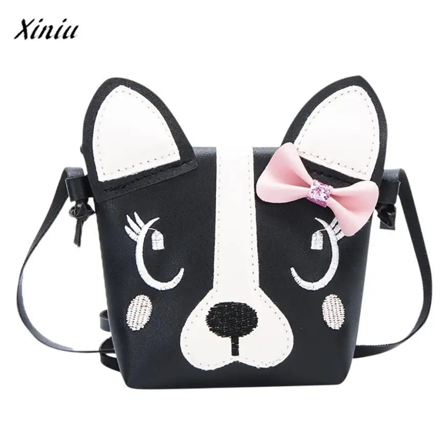 Wallet kids Children Grils Bow Cute Animal Print Child pussy Card holder Shoulder Bag Mini Bag Carteras