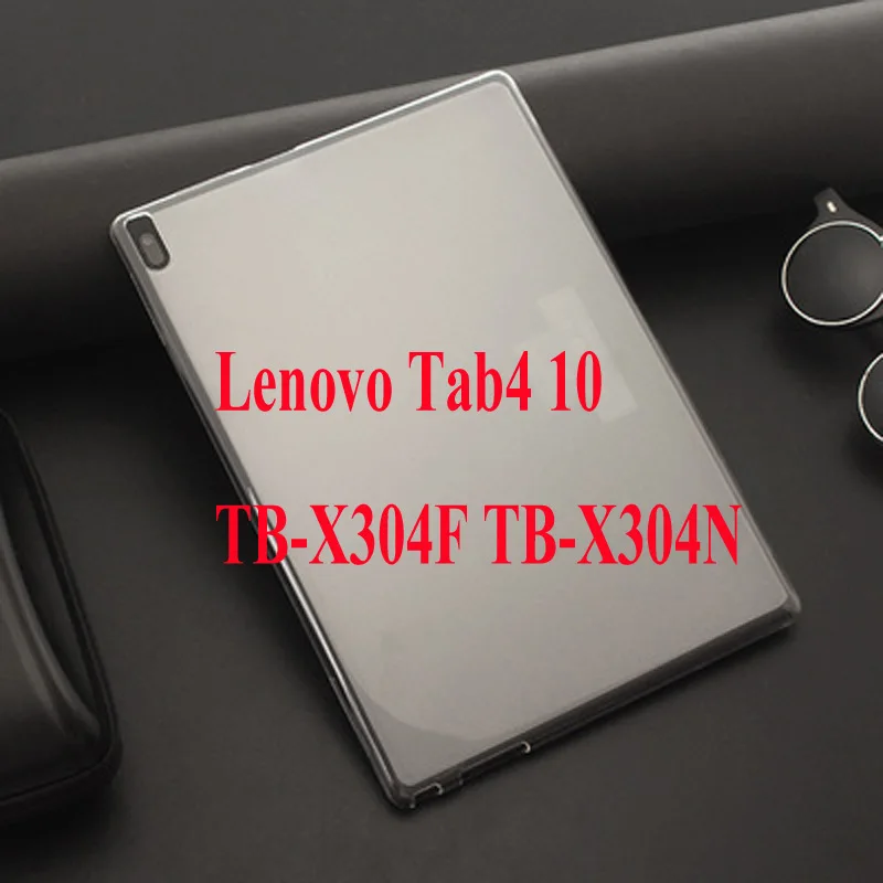 Жесткий защитный чехол для Lenovo Tab 4 10 TB-X304L TB-X304F TB-X304N 10,1 покрытия тяжелых 2 в 1 гибридный прочный Чехол из ТПУ+ PC планшеты+ пленка+ ручка - Цвет: TPU