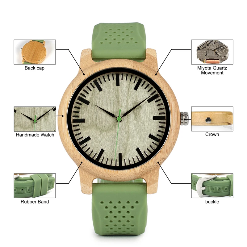 wooden watches for men and women bobo bird gifts watches (3)