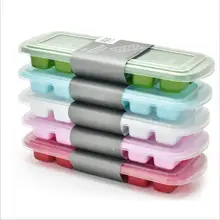 Высокое качество льда плесень с крышкой 12 или 21 сетки кубик льда дома DIY квадратной формы льда Фруктового мороженого