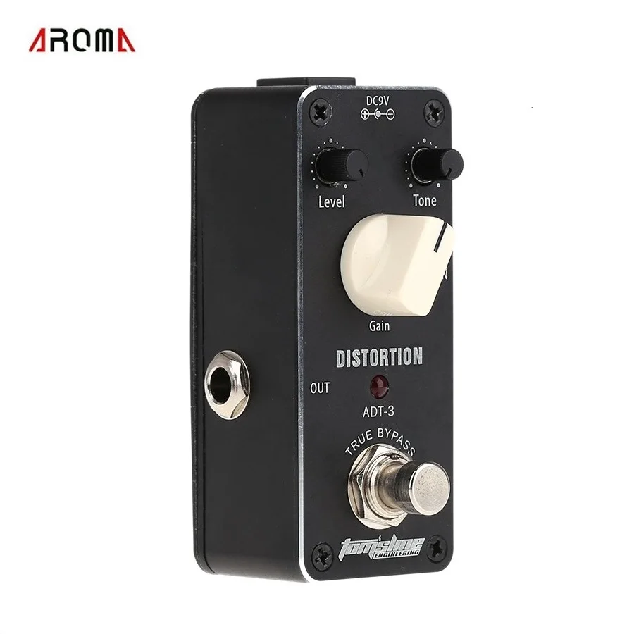 Aroma ADT 3 Mini Distortion Electric Guitar Effect Pedal with Fastener