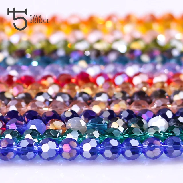 4mm Czech Faceted Ab Round Ball Glass Beads For Jewelry Making Handicrafts Women Diy Perles Loose 4mm Czech Faceted Ab Round Ball Glass Beads For Jewelry Making Handicrafts Women Diy Perles Loose