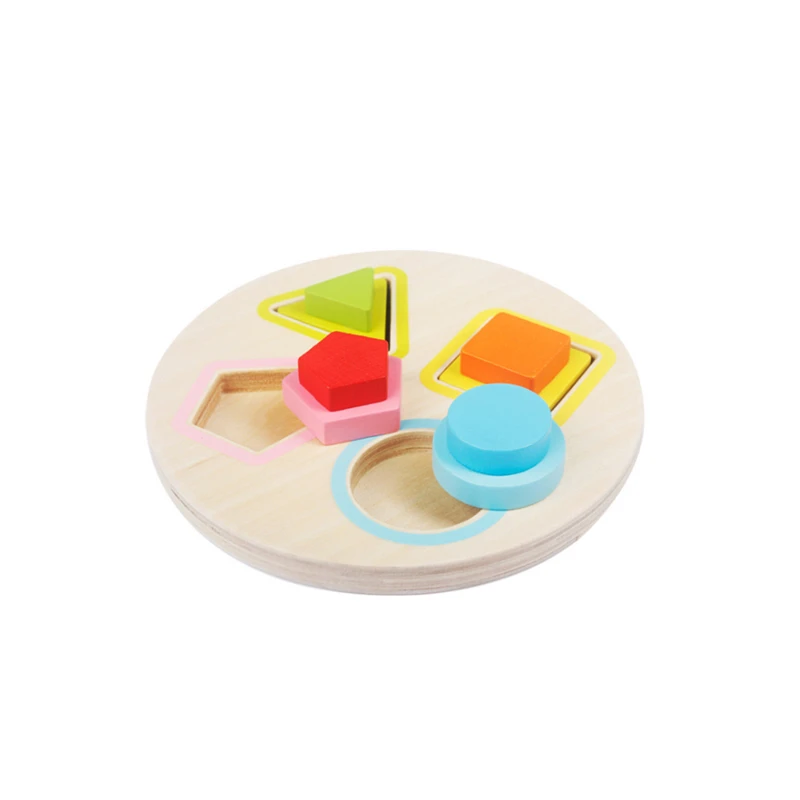 1 Набор красочных деревянных круглых пазлов для детей в возрасте до года подарите лучшие развивающие игрушки для детей