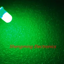 1000 шт 5 мм зеленый супер яркий рассеянный светодиодное освещение лампы противотуманные