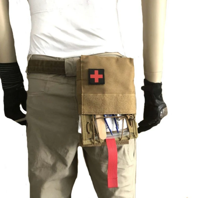 

Portable First Aid Bag Tactical Medical Pouch Multifunctional Waist Pack Camping Climbing Emergency Supplies Bag Survival Kit