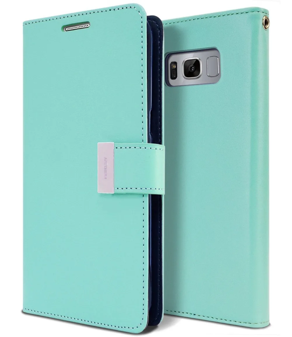 Чехол бумажник из натуральной кожи Mercury Rich Diary для Samsung Galaxy S20 Ultra S8 S9 S10 Plus Note 8 9 10