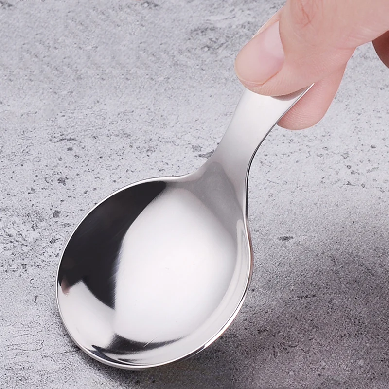 Cute Mini Stainless Steel Kids Spoon Ice Cream Spoon Short Handle Sugar Spice Spoon Small Tea Coffee Scoop Kitchen Accessories (5)