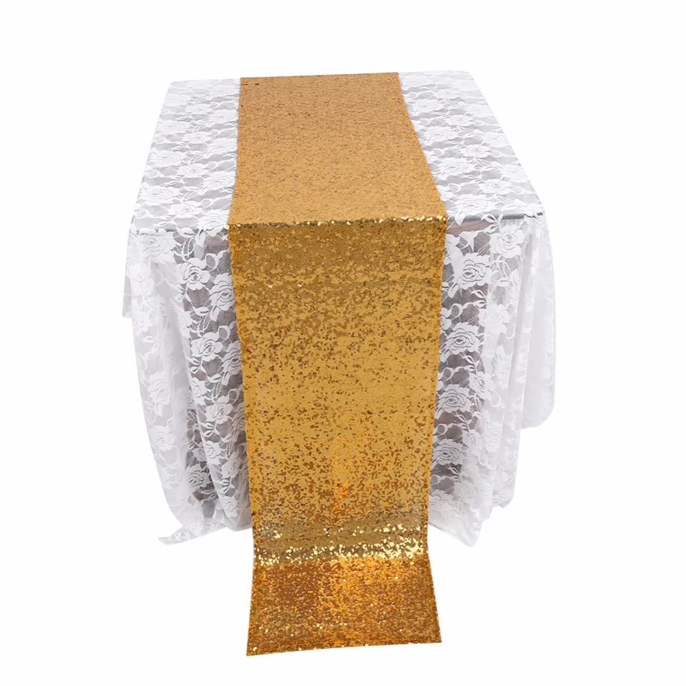 Luxury Sequin Table Runner Wedding Decoration Sparkly Bling Table