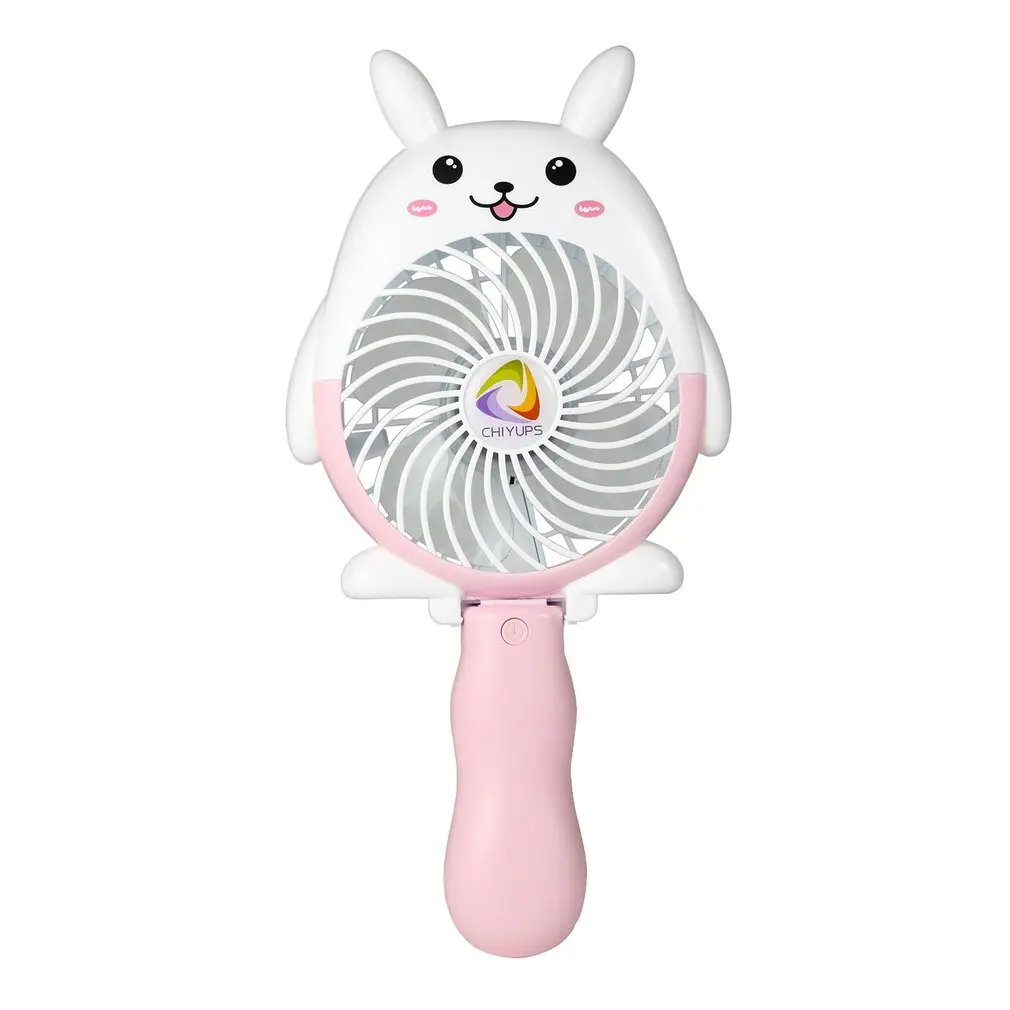 

Portable Summer Cute Mini ABS Rabbit Shape Hand Cooling Fan Cooler 3 Speed Control Adjustable for Students Girls