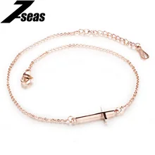 Vintage Cross Ankle Bracelet For Women Sexy Link Chain Summer Beach Foot Jewelry Accessories mulheres tornozeleira,JM010